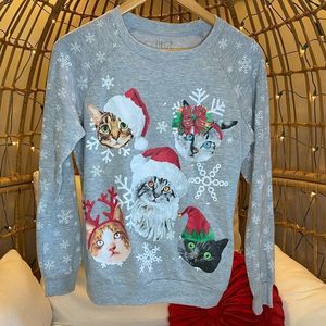Meow-y Christmas ugly sweatshirt Freeze brand size S